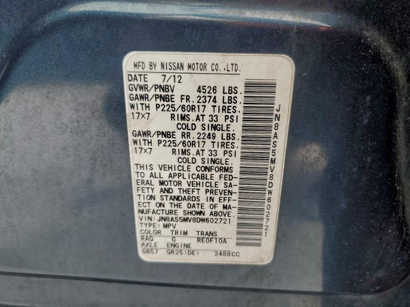 2013 NISSAN ROGUE S #3303890746