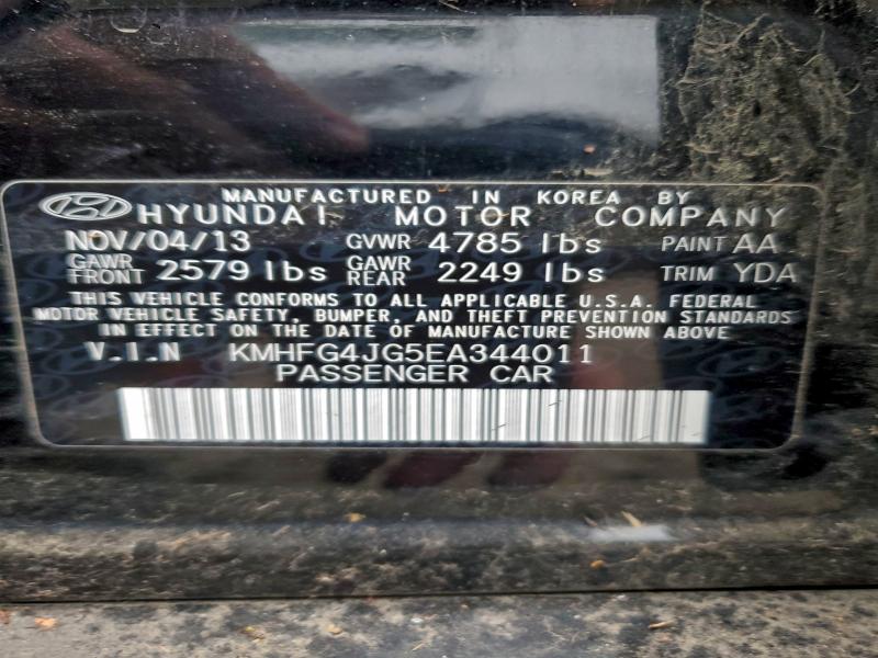 2014 HYUNDAI AZERA #3304104506