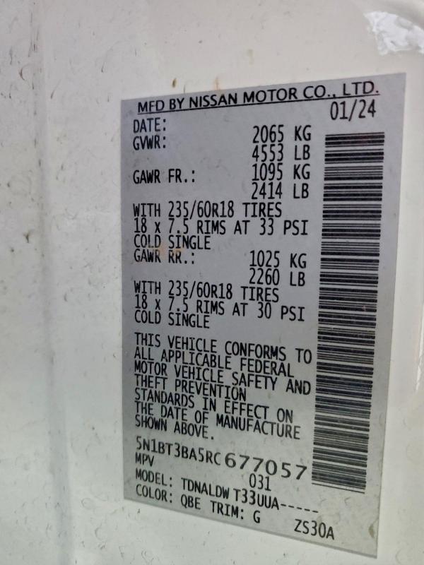 2024 NISSAN ROGUE SV #3310391970