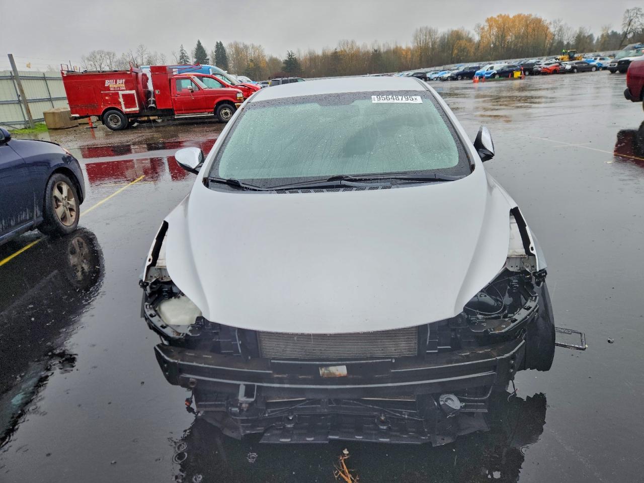 Lot #3317847903 2013 HYUNDAI ELANTRA GL