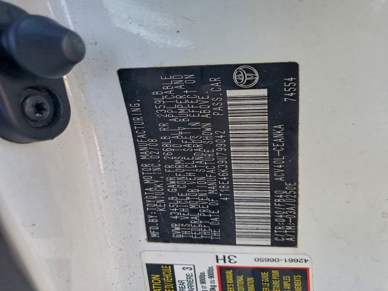 2009 TOYOTA CAMRY #3308324244