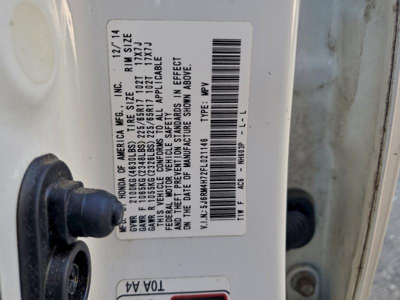 2015 HONDA CR-V EXL #3310521055