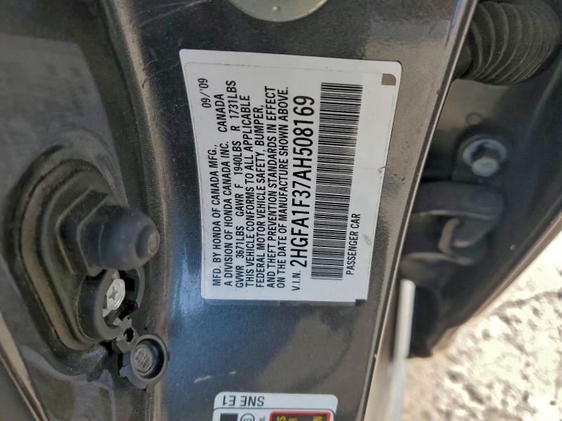 2010 HONDA CIVIC VP #3310352956