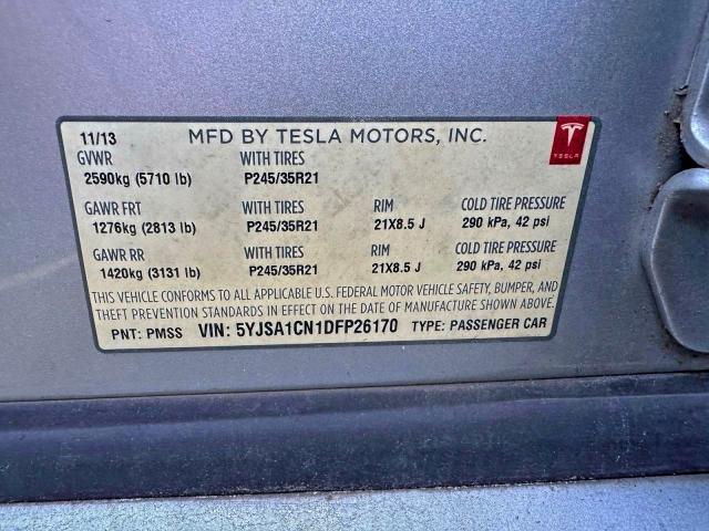 2013 TESLA MODEL S #3305289316