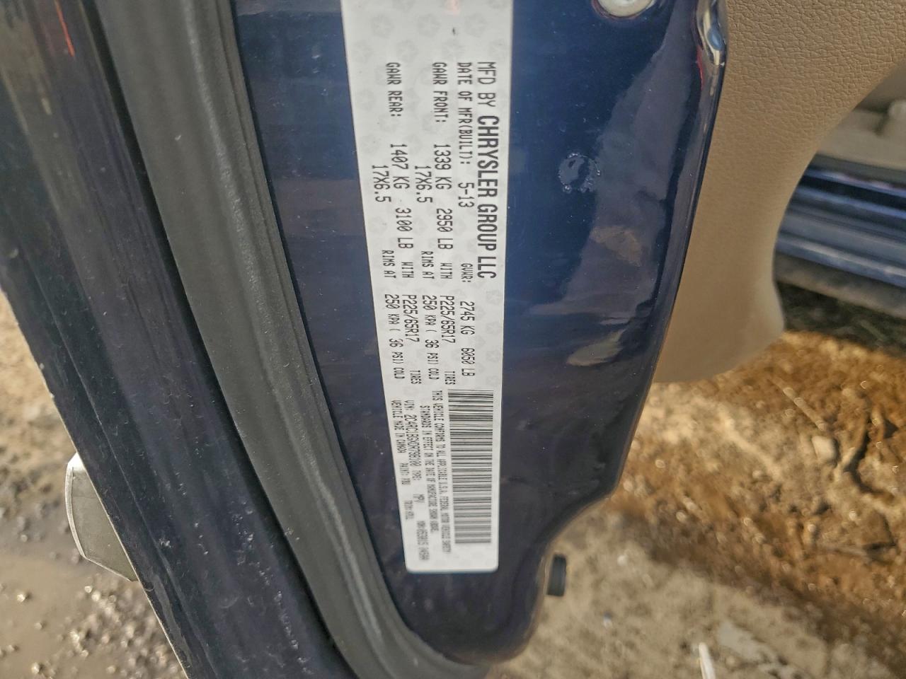 Lot #3317735126 2013 CHRYSLER TOWN & COU