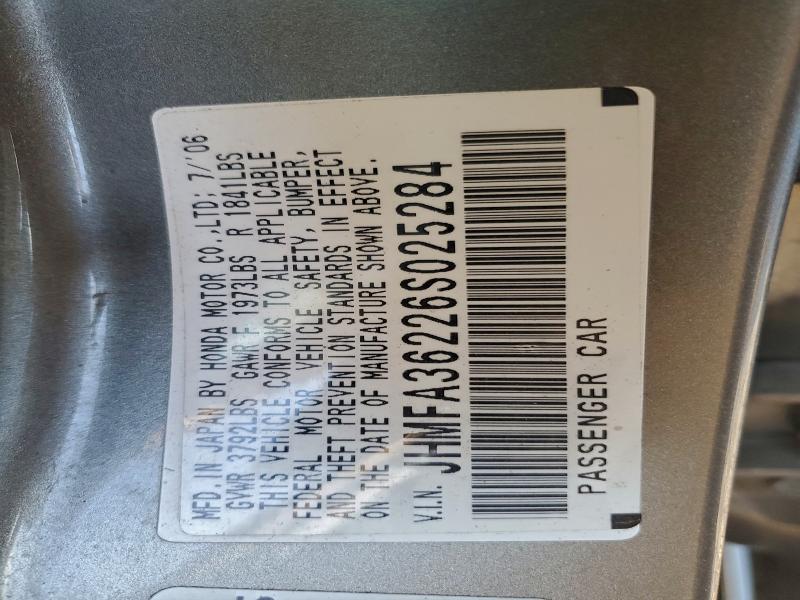 2006 HONDA CIVIC HYBR #3302682015