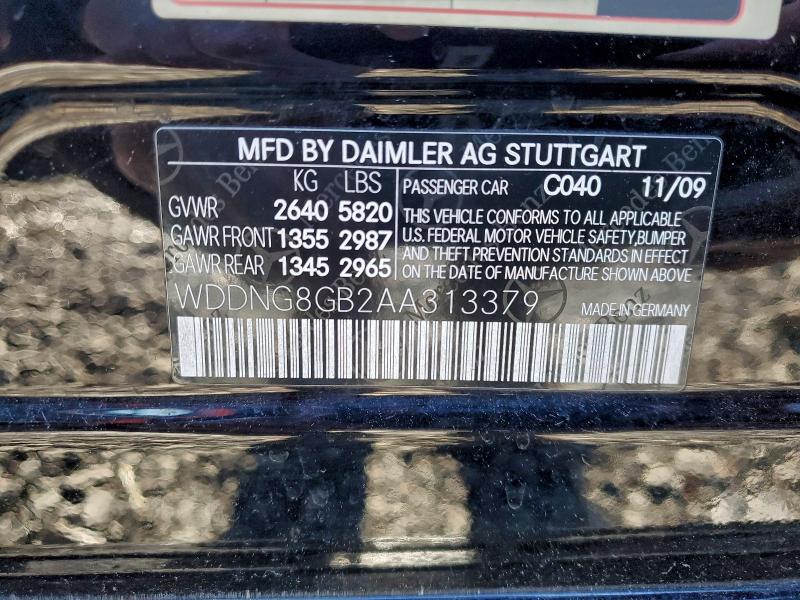 2010 MERCEDES-BENZ S 550 4MAT #3304609462