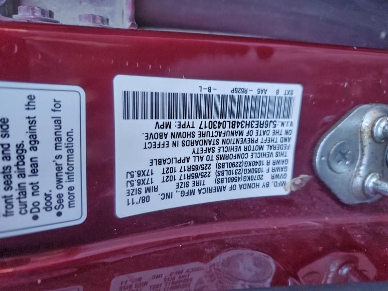 2011 HONDA CR-V LX #3304622445