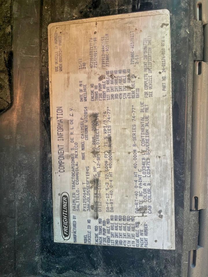 Lot #3305405304 2014 FREIGHTLINER CASCADIA 1