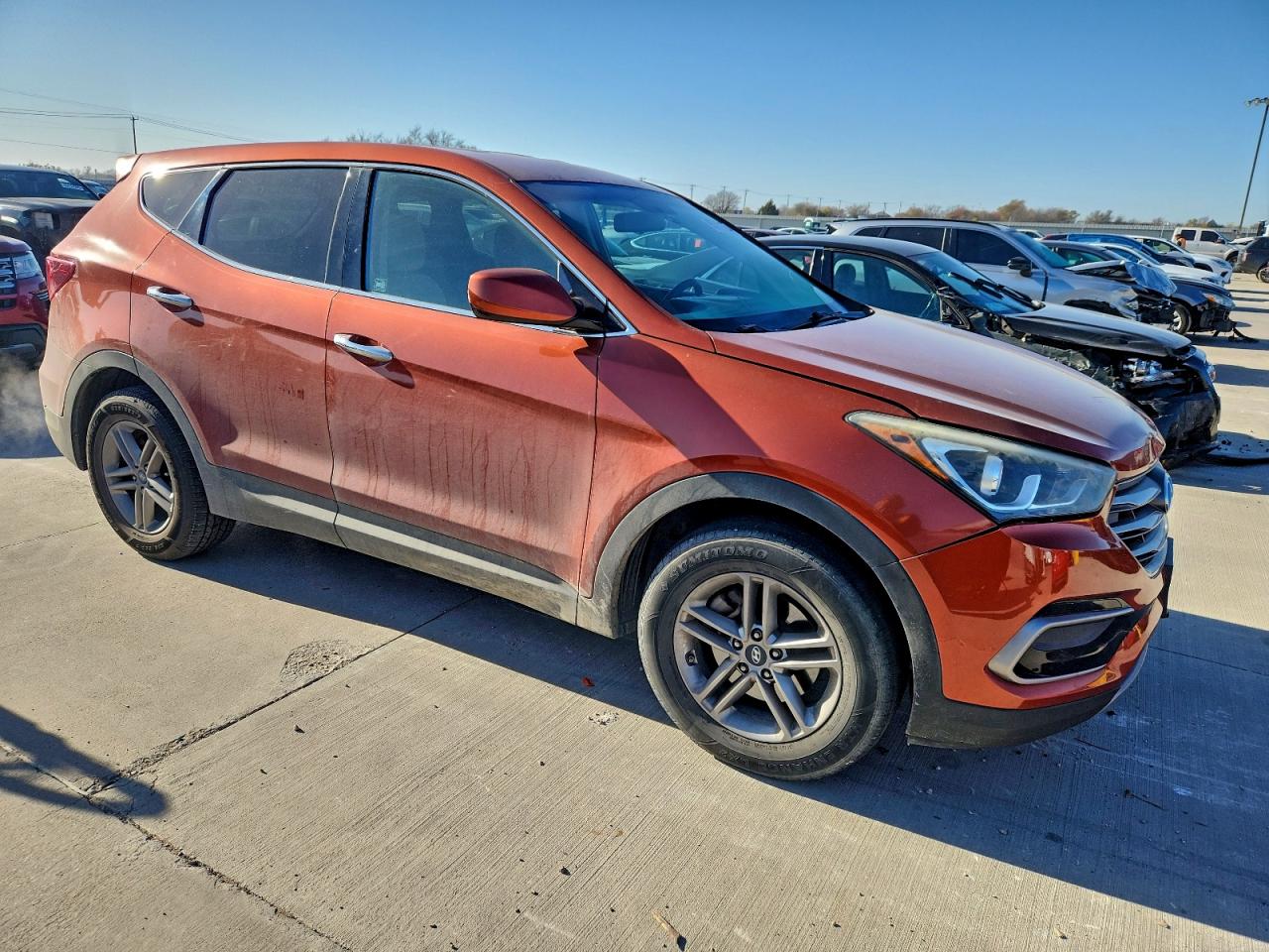 Lot #3312369781 2017 HYUNDAI SANTA FE S