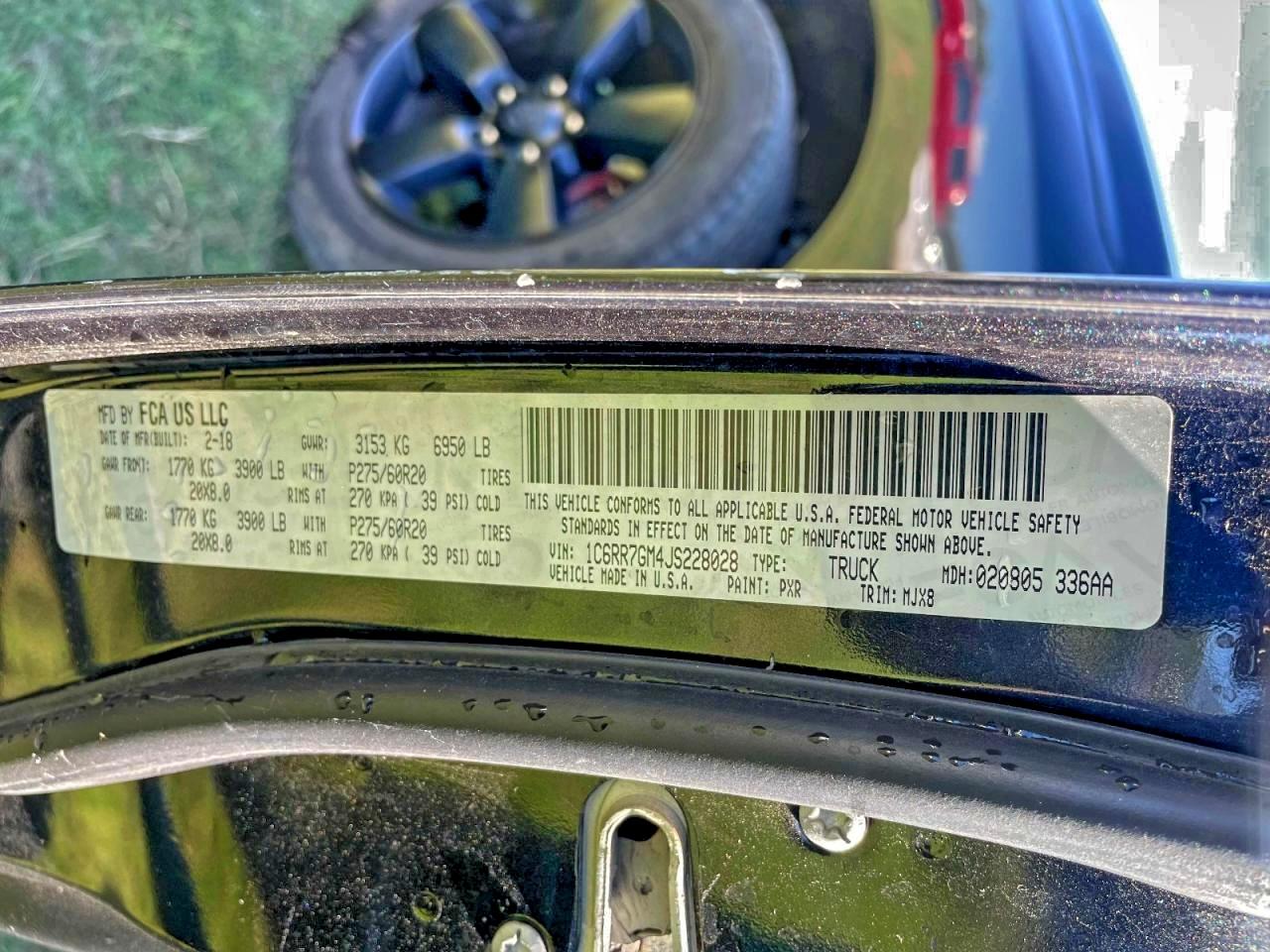 Lot #3308206186 2018 RAM 1500 SLT