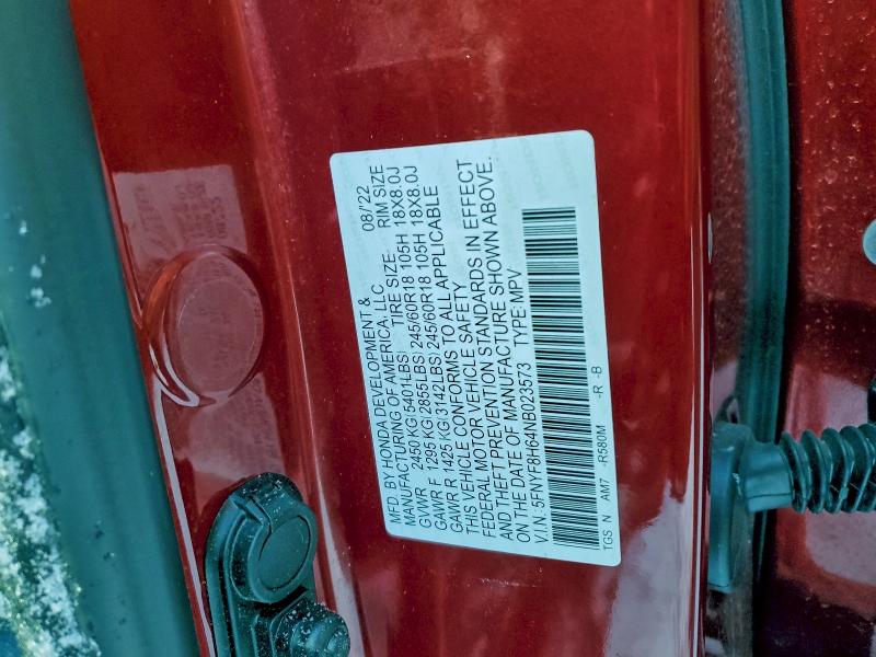 2022 HONDA PASSPORT T #3310481042