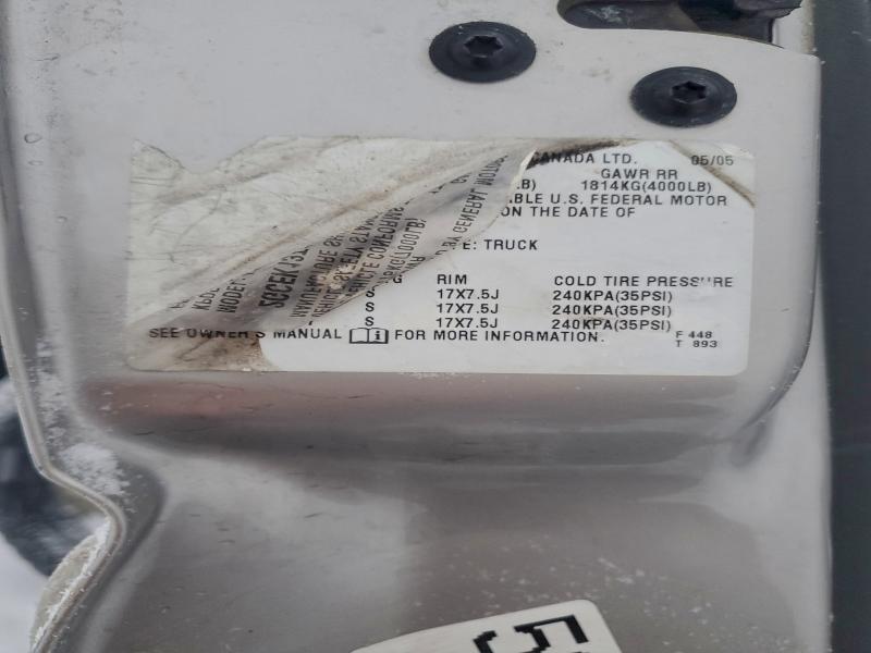 2005 CHEVROLET SILVERADO #3312471620