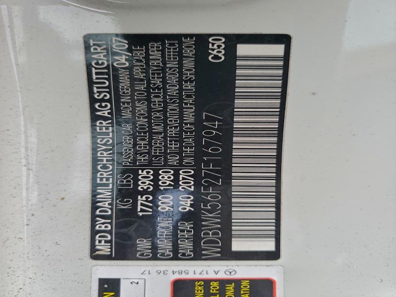 2007 MERCEDES-BENZ SLK 350 #3310359025