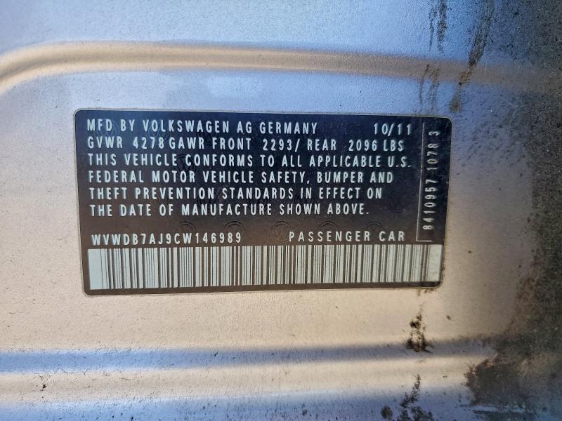 2012 VOLKSWAGEN GOLF #3305301426