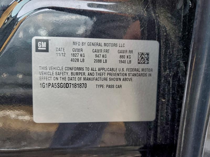 2013 CHEVROLET CRUZE LS #3304634948