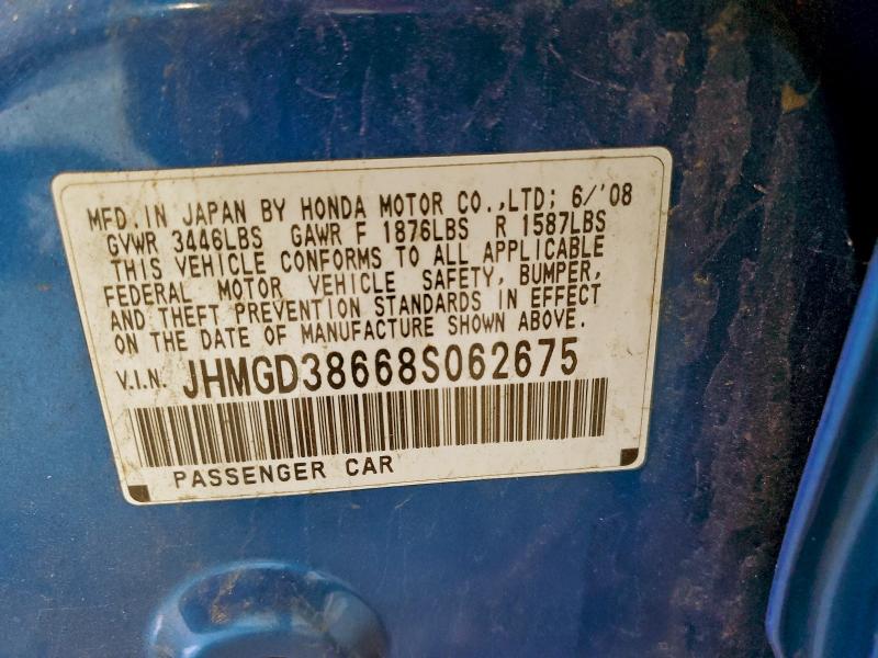 2008 HONDA FIT SPORT #3302699092