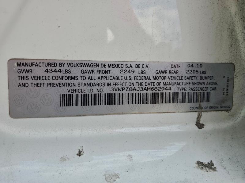 2010 VOLKSWAGEN JETTA SE #3304735923