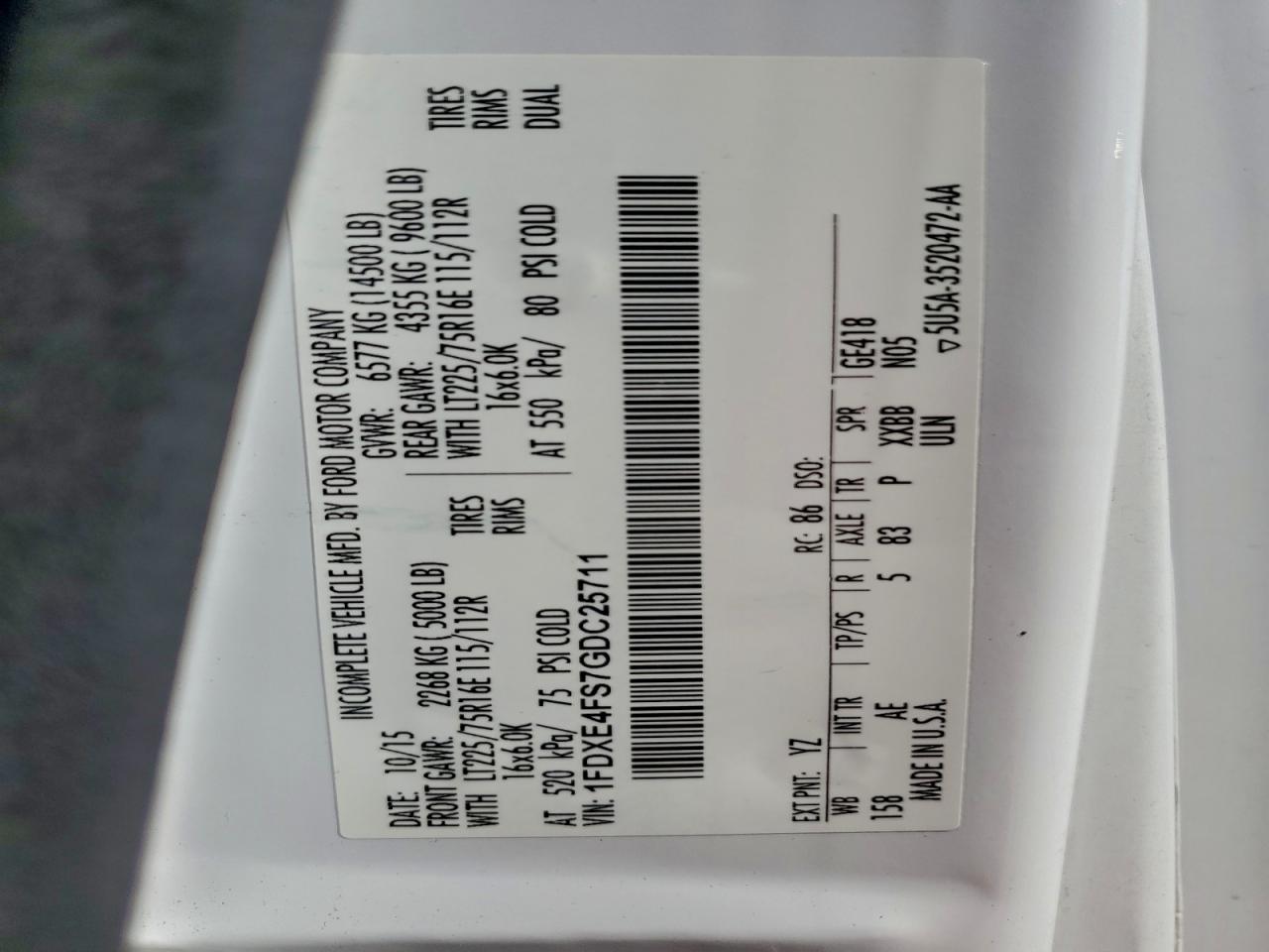 FORD ECONOLINE E450 SUPER DUTY CUTAWAY VAN