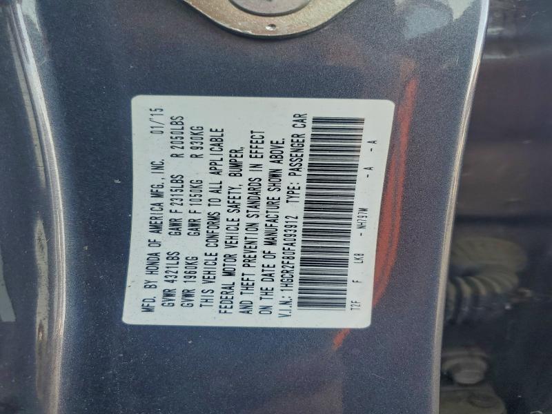 2015 HONDA ACCORD EXL #3303924738