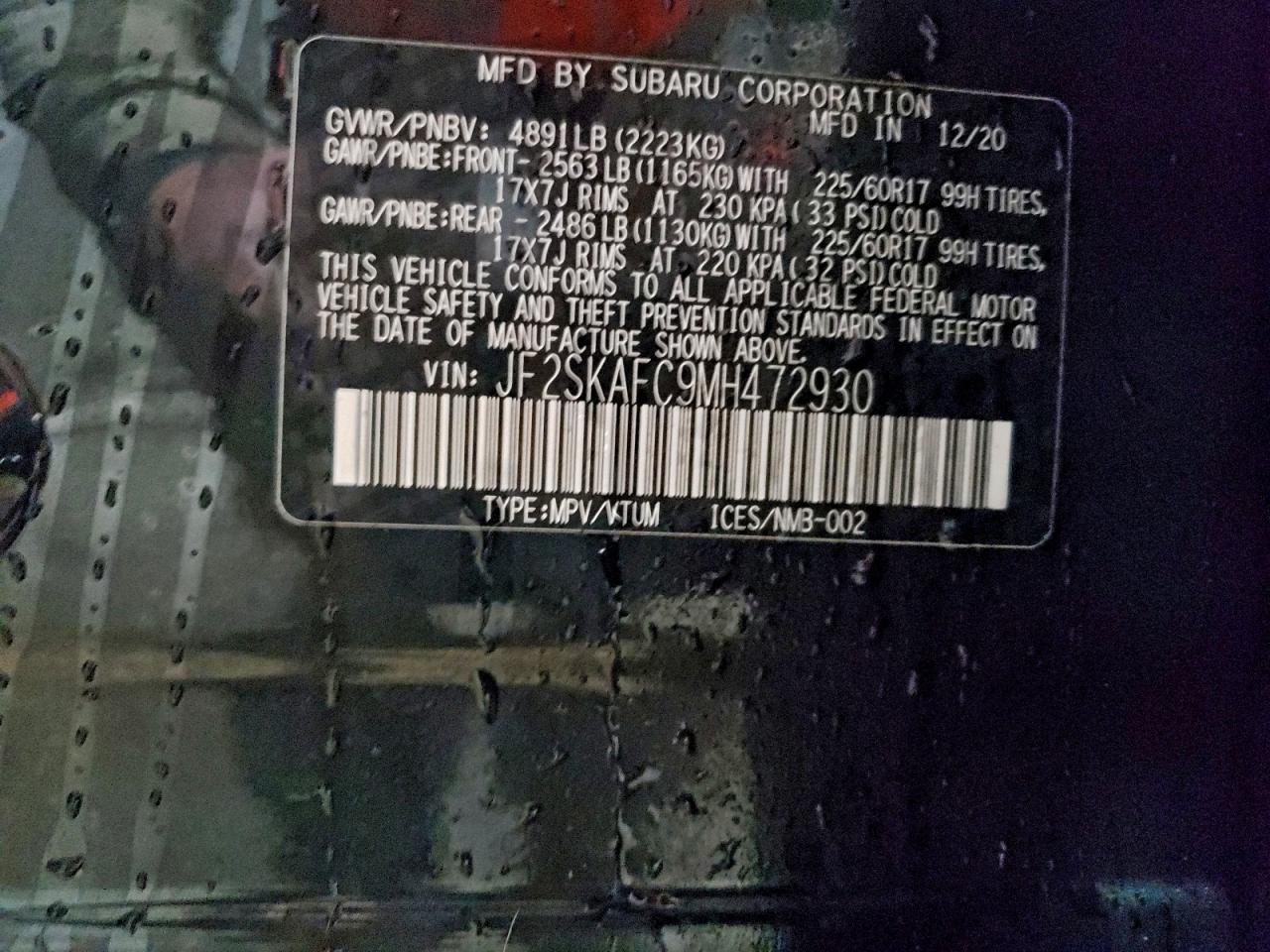 SUBARU FORESTER PREMIUM