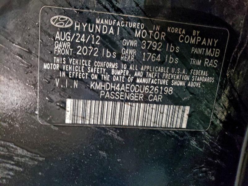 2013 HYUNDAI ELANTRA GL #3305313326