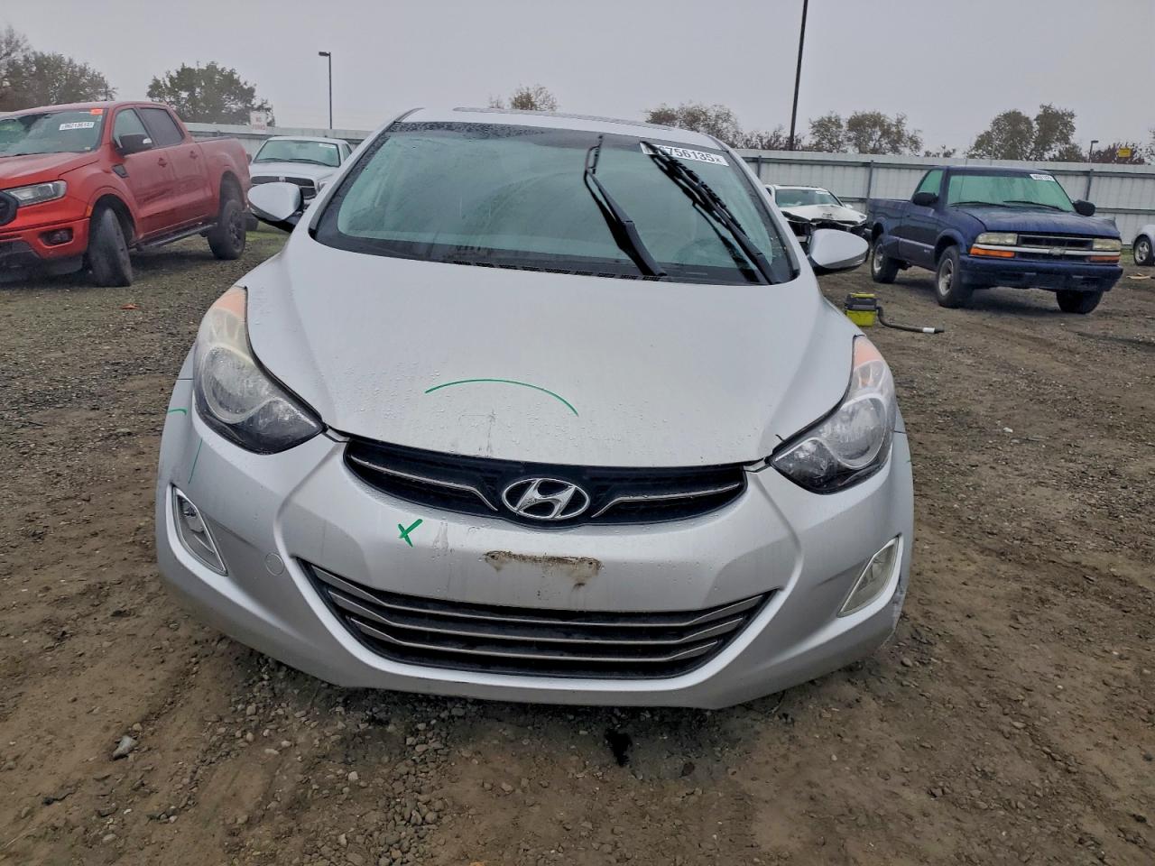 Lot #3316698526 2012 HYUNDAI ELANTRA GL