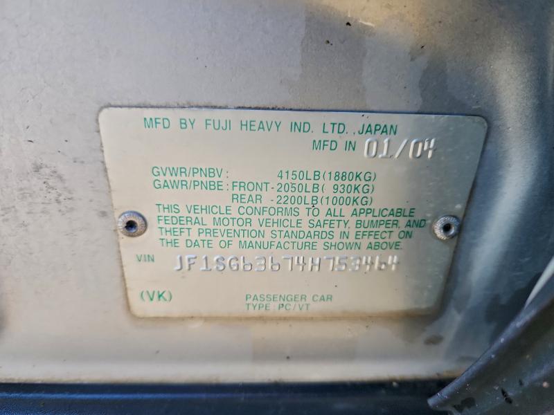 2004 SUBARU FORESTER 2 #3302153138