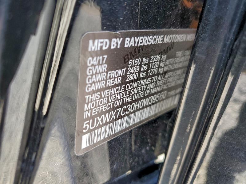 2017 BMW X3 XDRIVE3 #3303693030