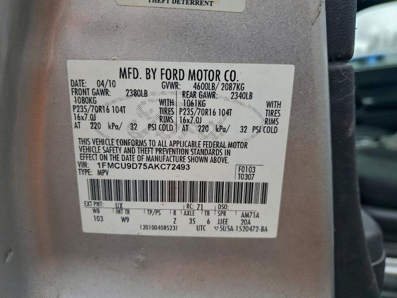 2010 FORD ESCAPE XLT #3308559558