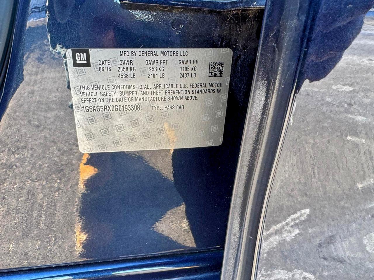 Lot #3317726097 2016 CADILLAC ATS