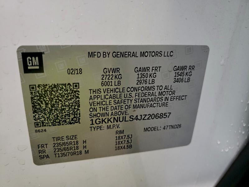 2018 GMC ACADIA SLT #3311656266