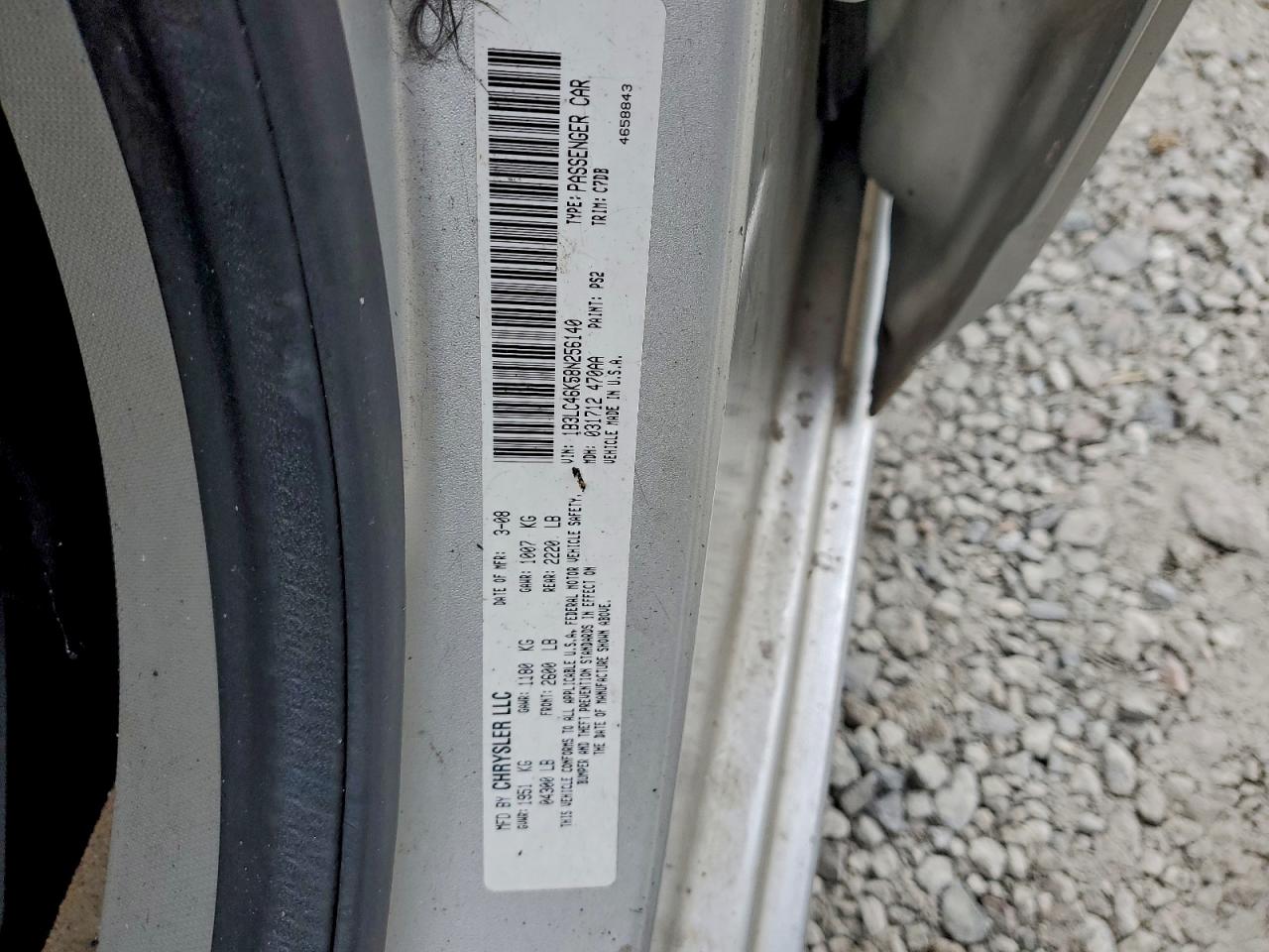 Lot #3302763352 2008 DODGE AVENGER SE