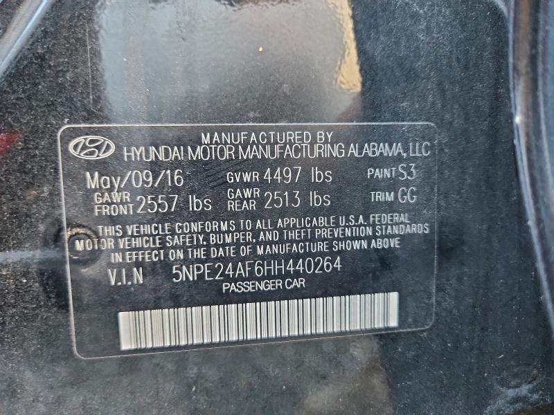 2017 HYUNDAI SONATA SE #3308381323