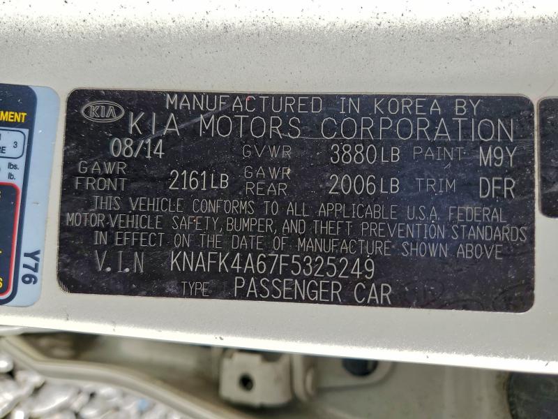 2015 KIA FORTE LX #3310478102