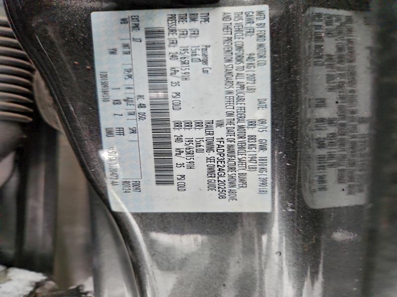 2016 FORD FOCUS S #3309327010