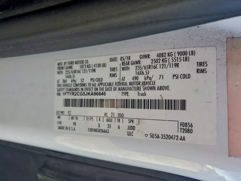 2018 FORD TRANSIT T- #3303972733