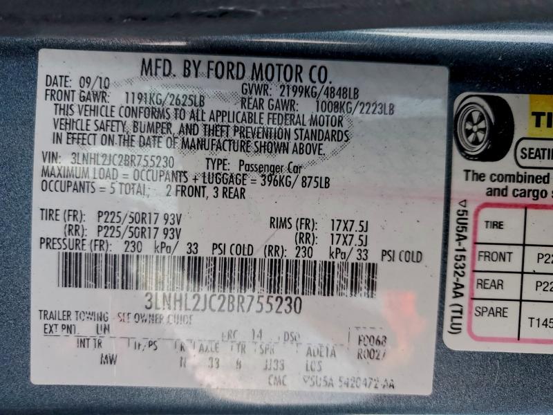 2011 LINCOLN MKZ #3309507590