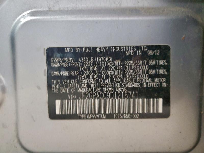 2013 SUBARU XV CROSSTR #3308338046