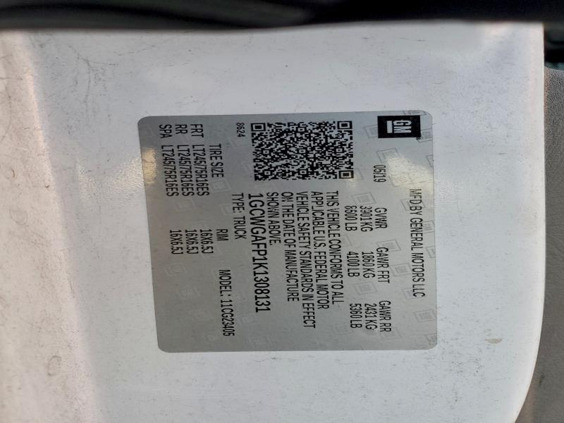 2019 CHEVROLET EXPRESS G2 #3305325310