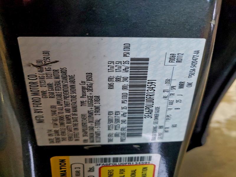 2015 FORD FUSION SE #3305391330