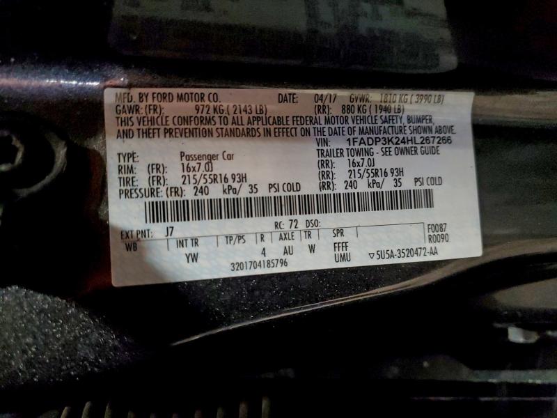 2017 FORD FOCUS SE #3315897126