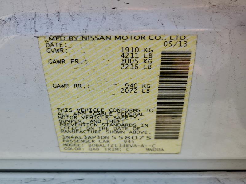 2013 NISSAN ALTIMA 2.5 #3303908700