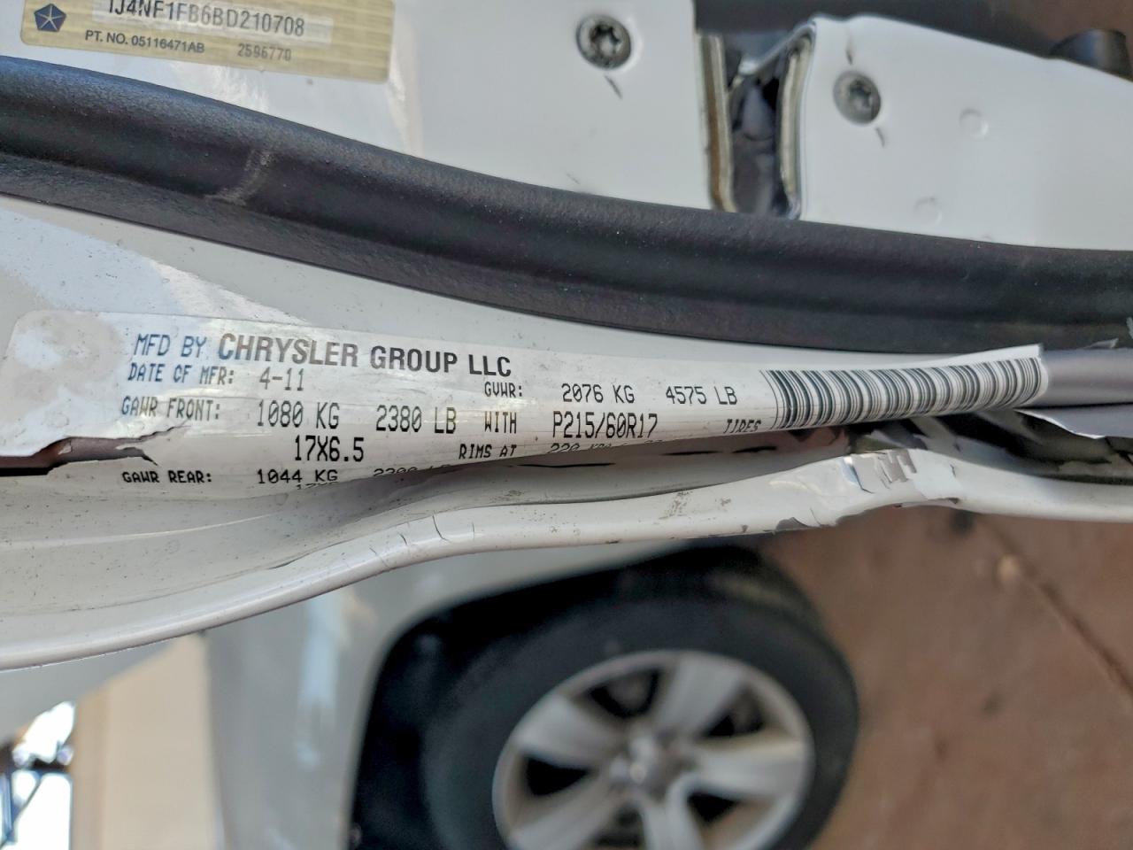 Lot #3316016784 2011 JEEP COMPASS SP