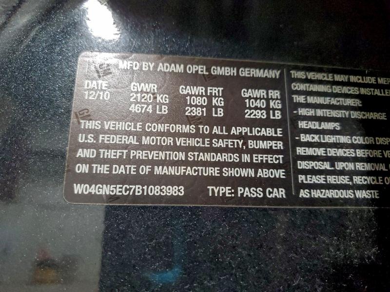 2011 BUICK REGAL CXL #3318927950