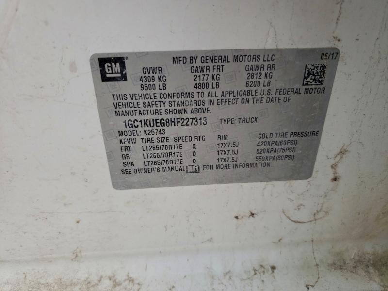 2017 CHEVROLET SILVERADO #3316738399