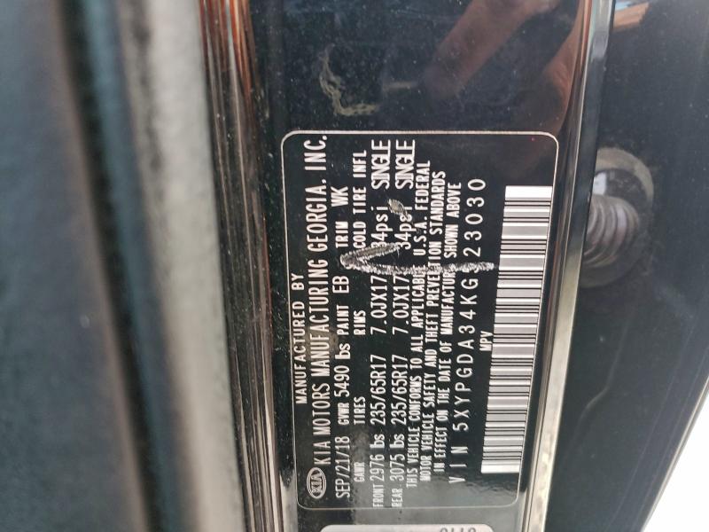 2019 KIA SORENTO L #3310342955