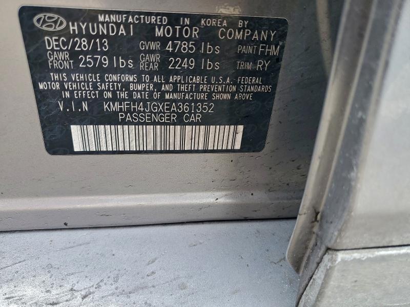 2014 HYUNDAI AZERA GLS #3305593109