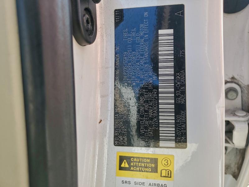 2012 LEXUS RX 350 #3315592794