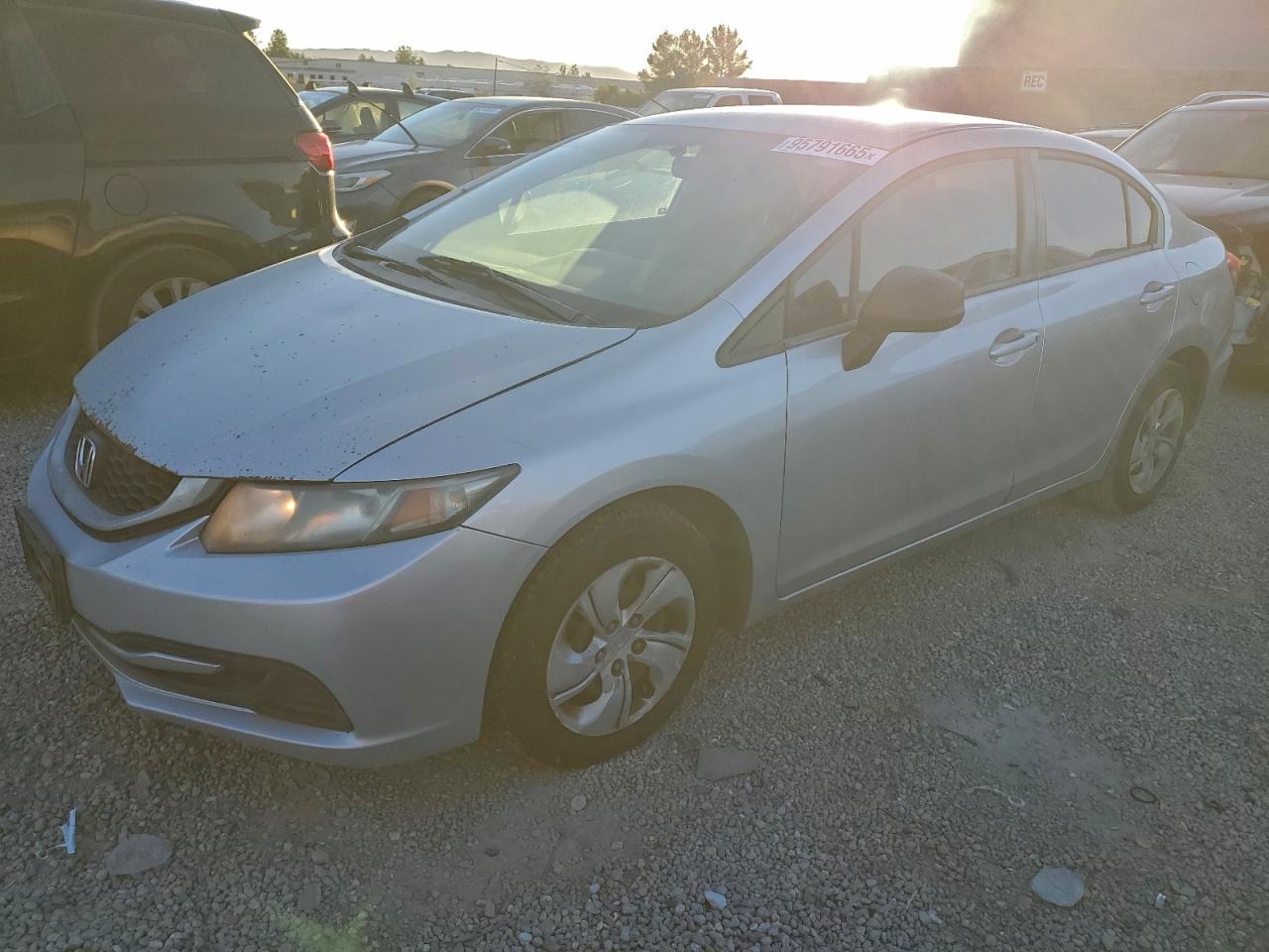 Lot #3309800346 2014 HONDA CIVIC LX
